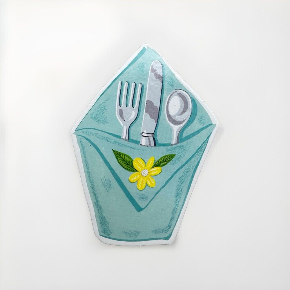 Eeboo Tea Party Game Replacement Piece Part Napkin with Silverware
